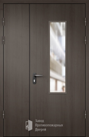 Фото двери «МДФ полуторная со стеклом №24» в Ивантеевке