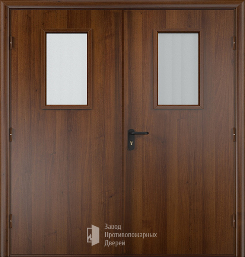 Фото двери «Двупольная МДФ со стеклом EI-30» в Ивантеевке