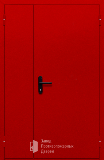Фото двери «Полуторная глухая (красная)» в Ивантеевке