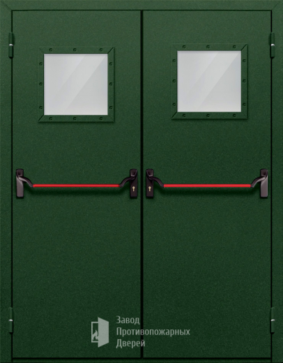 Фото двери «Двупольная со стеклом и антипаникой №59» в Ивантеевке