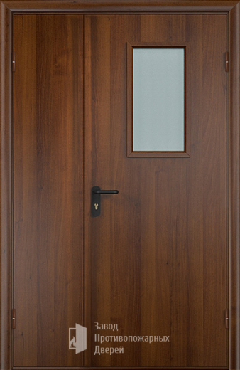 Фото двери «Полуторная МДФ со стеклом EI-30» в Ивантеевке