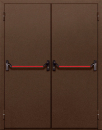 Фото двери «Двупольная глухая с антипаникой №18» в Ивантеевке