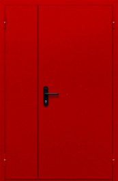 Фото двери «Полуторная глухая (красная)» в Ивантеевке