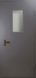 Фото двери «Техническая дверь №4 однопольная со стеклопакетом» в Ивантеевке
