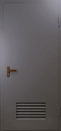Фото двери «Техническая дверь №3 однопольная с вентиляционной решеткой» в Ивантеевке